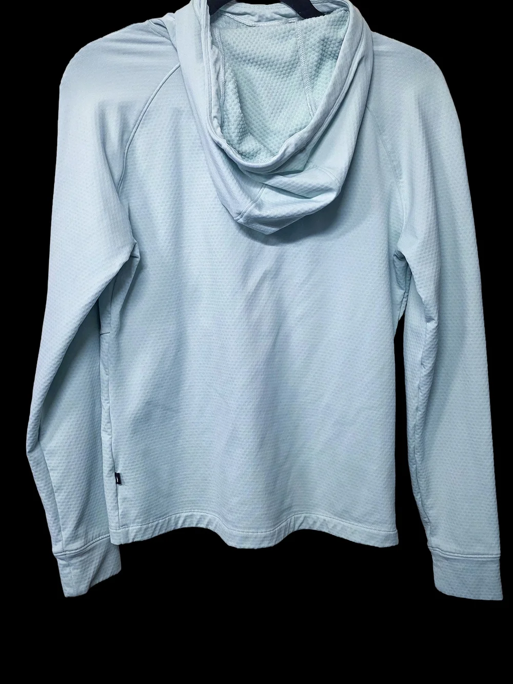 Duluth Trading Co Light Blue Hooded Pullover Sweatshirt
